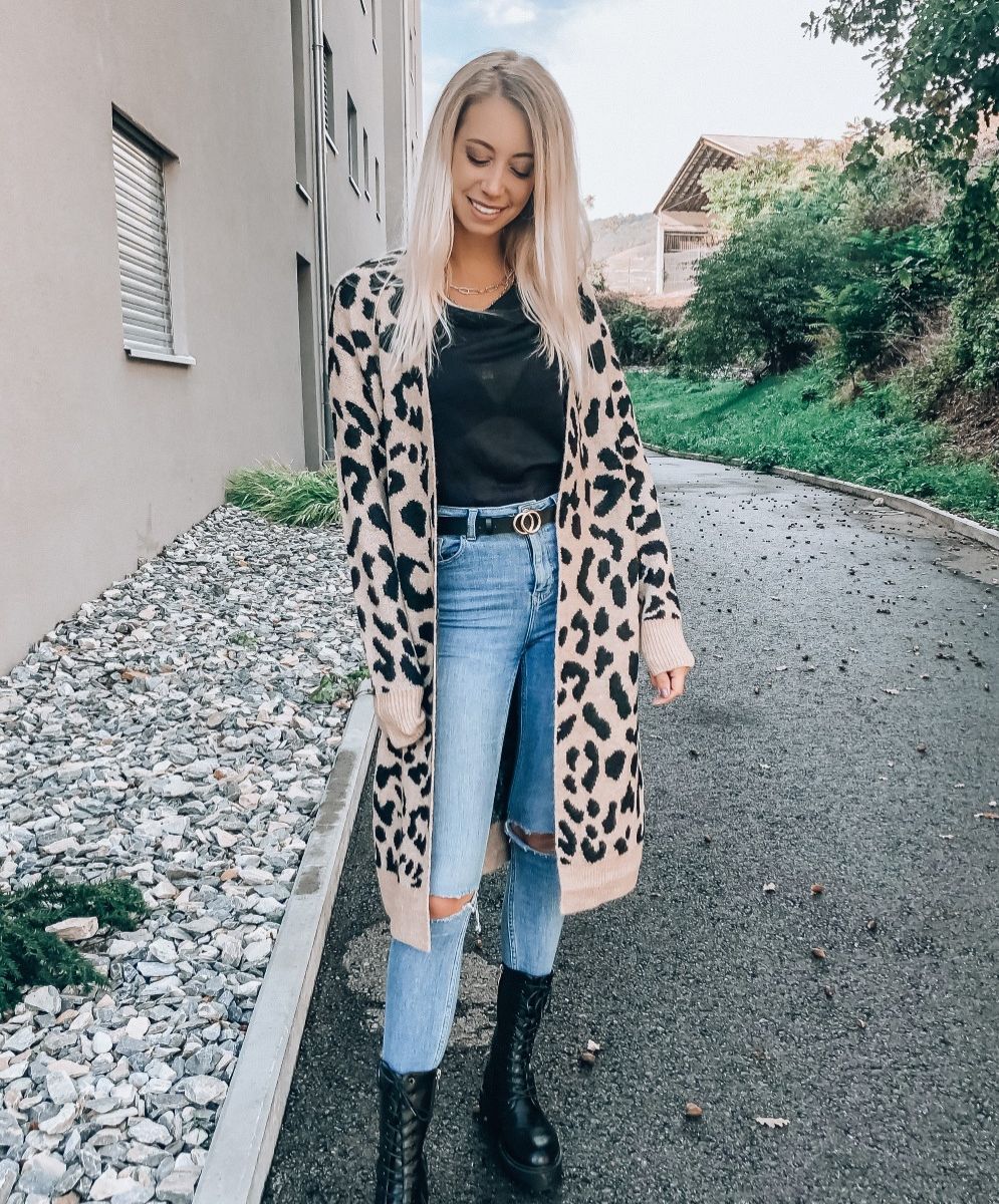 Cardigan et jean